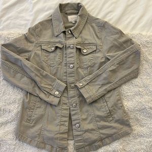 Grey/tan Jean jacket